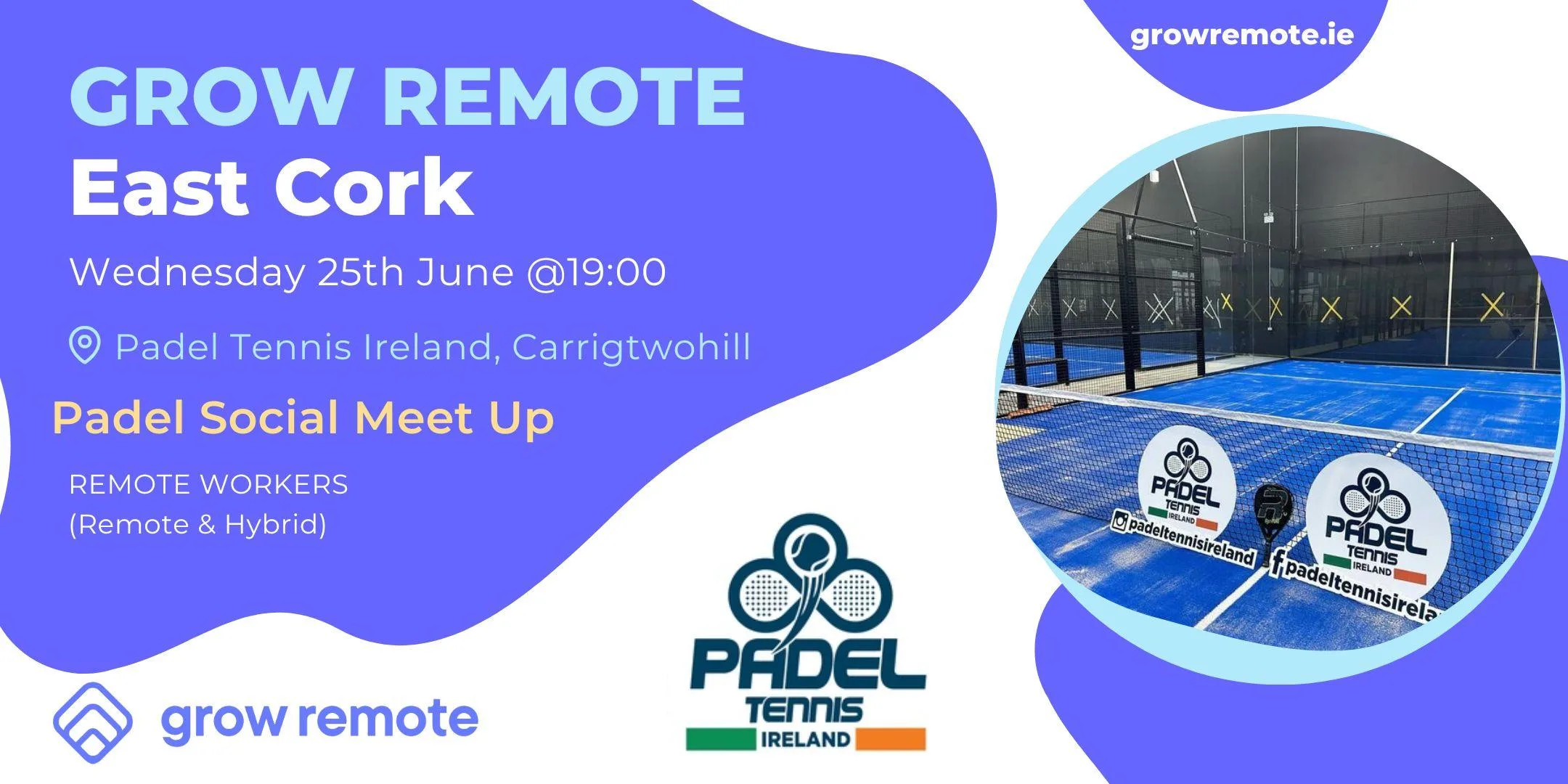 Padel Tennis Meet-Up for Remote and Hybrid Workers in Cork